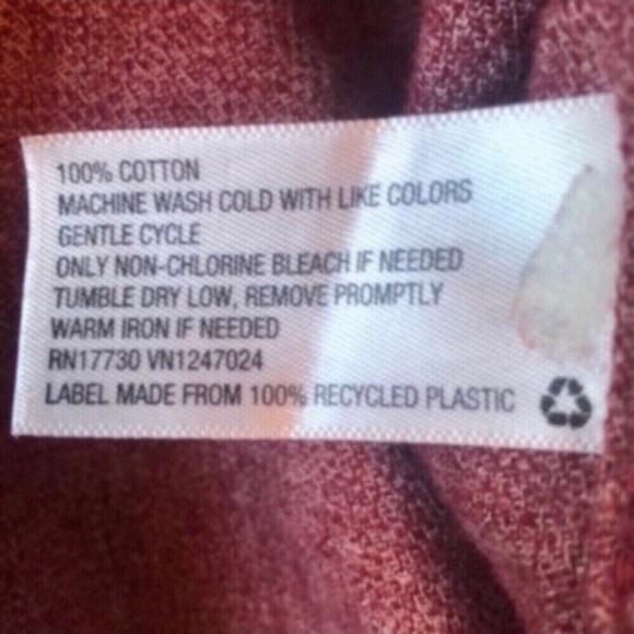 Goodfellow & Co Maroon Heathered Button Down - Picture 6 of 7